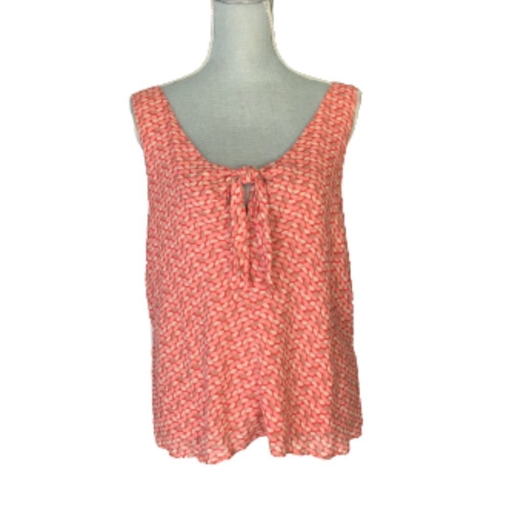Maeve Anthropologie Front Tie Tank Top Size M
